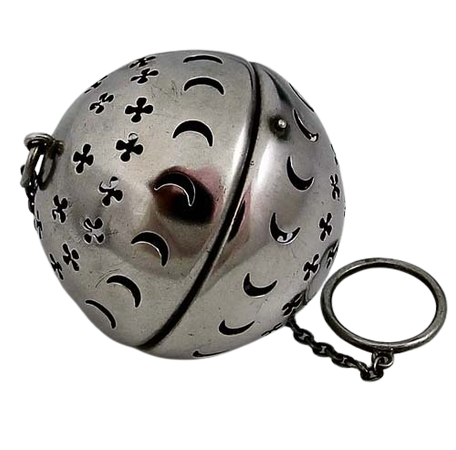 Shiebler antique sterling silver tea ball