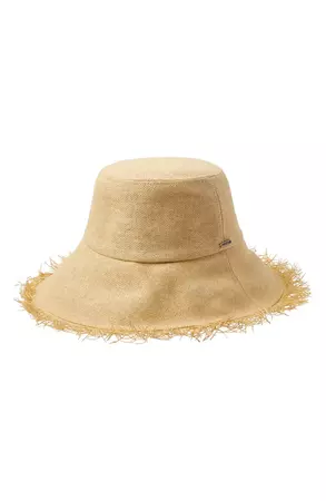 Brixton Alice Packable Straw Bucket Hat | Nordstrom