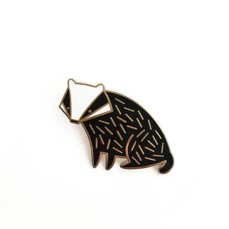Badger Hard Enamel Lapel Pin Badge Brooch Cute Animal | Etsy