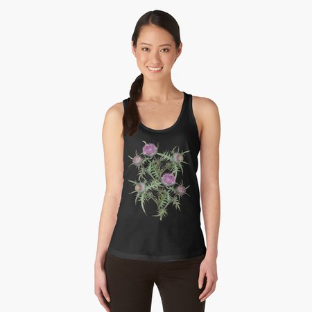 "Thistle flowers" Women's Tank Top by SVZOLOTAREVA | Redbubble