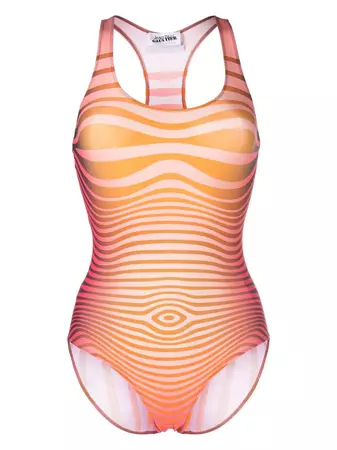 Jean Paul Gaultier Body Morphing Racerback Swimsuit - Farfetch