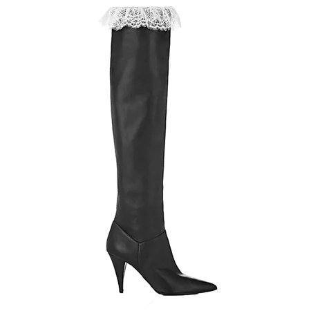 Philosophy Di Lorenzo Serafini Lace-Trim Over-The-Knee Boots | Muse Boutique Outlet – Muse Outlet