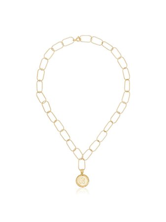 Hermina Athens Hercules Wide Chain Gold-Plated Necklace Ss20 | Farfetch.com