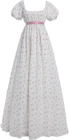Amazon.com: Nuoqi Regency Dresses for Women Long Floral Regency Era Dress Empire Waist Tea Party Dress : Clothing, Shoes & Jewelry