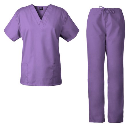 light purple scrubs