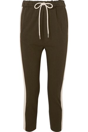 Bassike | Striped organic cotton-jersey track pants | NET-A-PORTER.COM