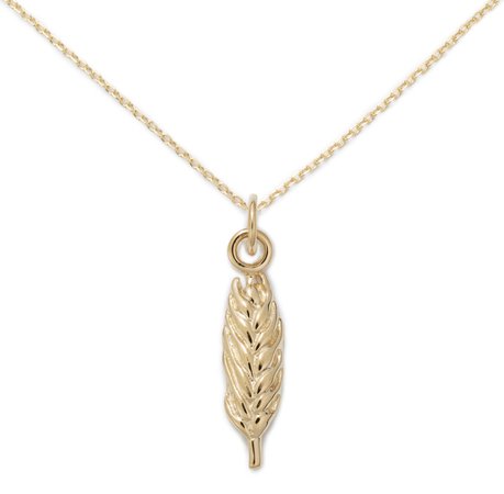 Wheat pendant necklace