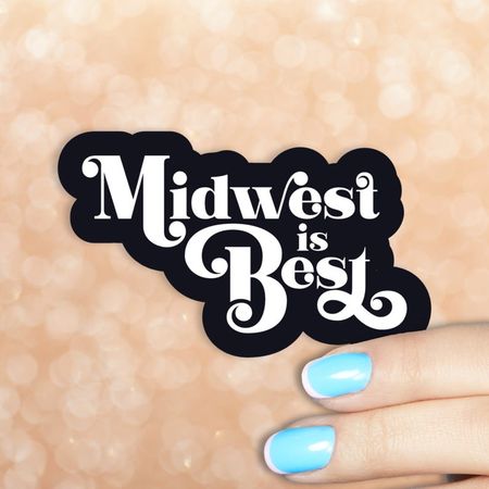 Midwest is Best Vinyl StickerMidwest StickersWisconsin | Etsy