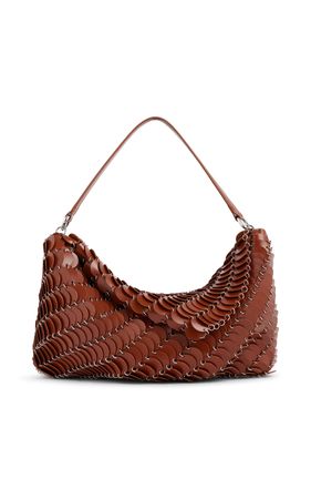 Leather Paillette Large Shoulder Bag By Rabanne | Moda Operandi