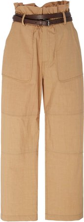 Belted High Rise Trousers