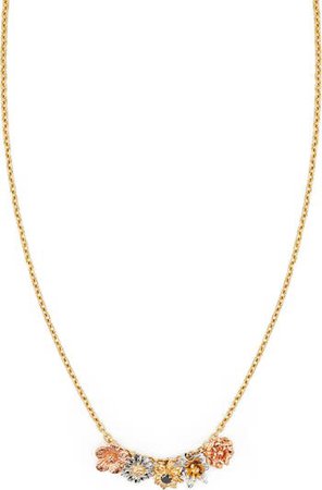Bernard James Flora Charm 14K Gold Necklace | Nordstrom