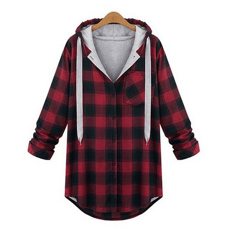 red and black checkered hoodie - Google Search