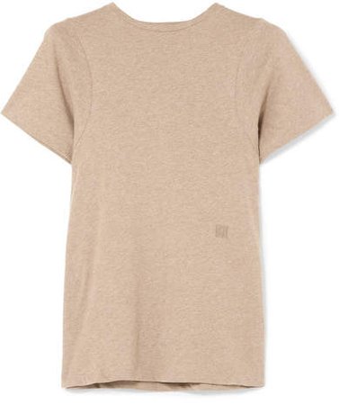 Espera Organic Cotton-jersey T-shirt - Beige