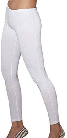 Doreanse 8012 Women's White Cotton and Modal Tights Fashion Leggings LGE at Amazon Women’s Clothing store