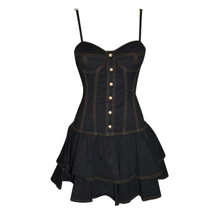 Moschino bustier dress For Sale at 1stDibs | moschino bustier top