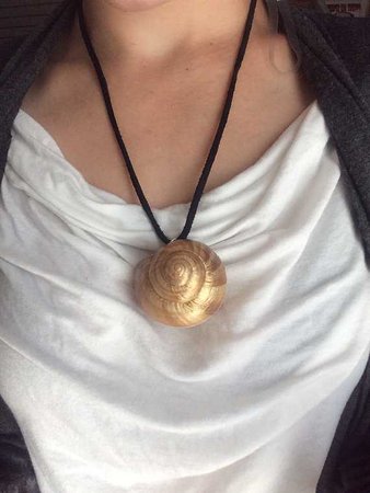 Buy Sea Snail Shell Pendant. Necklace Pendant Snail Shell. Spiral Design Shell  Pendant. Online in India - Etsy