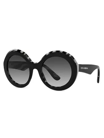 Shop Dolce&Gabbana 53MM Round Sunglasses | Saks Fifth Avenue