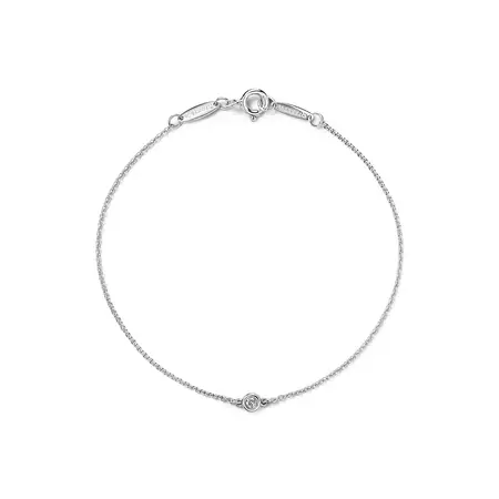 Elsa Peretti® Diamonds by the Yard® bracelet in sterling silver, medium. | Tiffany & Co.