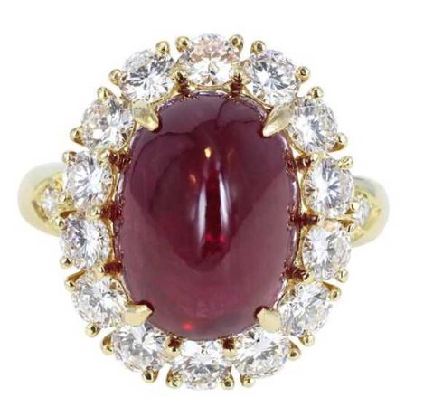 ring diamond and ruby