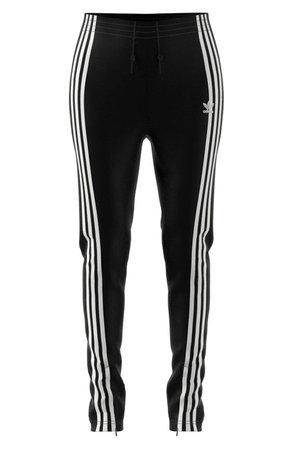adidas 3 Stripe Track Pants, Alternate, color, BLACK