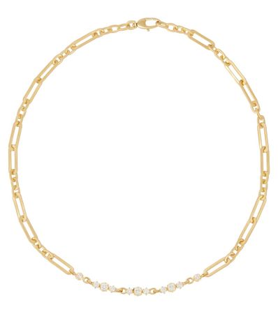Jade Trau - Paige 18kt gold chain necklace with diamonds | Mytheresa