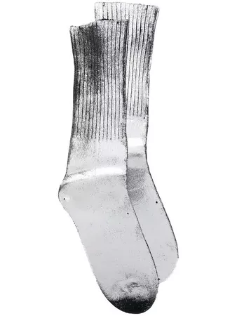 Mm6 Maison Margiela metallic-effect fitted socks £220 - Shop SS19 Online - Fast Delivery, Free Returns