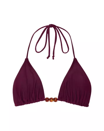 Burgundy Bikini Top | Leyna – motelrocks-com-us