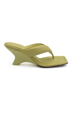 Puffy Leather Wedge Sandals By Gia Borghini | Moda Operandi