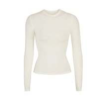 Cotton Jersey Long Sleeve T-Shirt - Bone | SKIMS