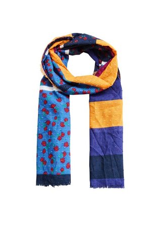 MANGO Floral print scarf