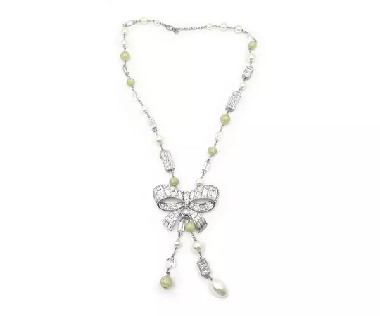 chanel bow necklace
