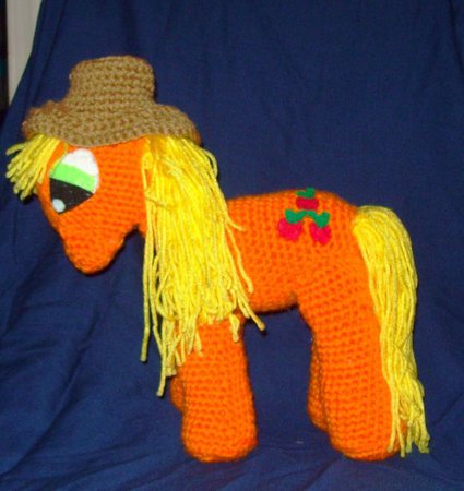 Toy Pony Apple Jack Crochet Horse Stuffed Animal