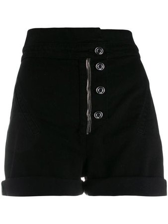 RtA High Waisted Denim Shorts - Farfetch