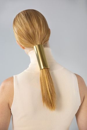 Ponytail cuff in gold (Large) - MAM