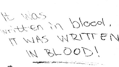 written in blood