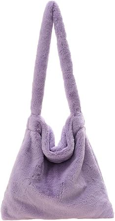 Fluffy Tote Bag Y2K Long Strap Furry Tote Bag Large Cute Plush Bag Women Fluffy Purse for Autumn and Winter, G-brown Bear, 32*30*2cm/12.6*11.81*0.79" : Amazon.ca: Clothing, Shoes & Accessories