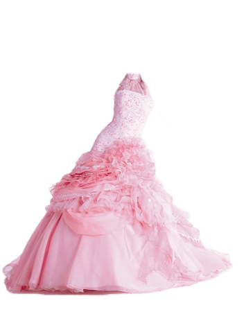 pink ball gown