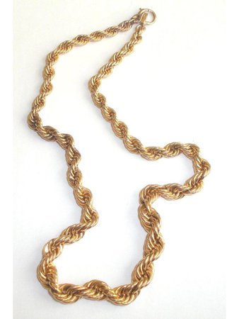 gold chain rope necklace