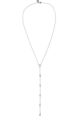Rhodium-plated crystal necklace | CZ by KENNETH JAY LANE | Sale up to 70% off | THE OUTNET