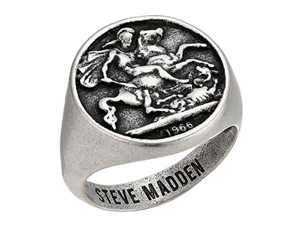 Steve Madden Greek Coin Ring