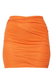 mini orange skirt