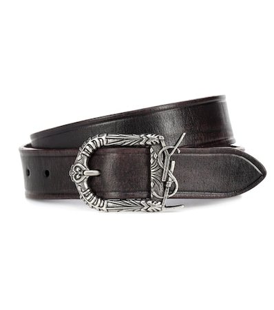 Monogram Celtic leather belt