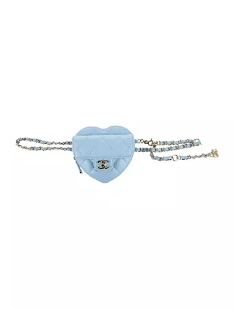 Chanel Spring 2022 CC in Love Heart Belt Bag - Blue Waist Bags, Handbags - CHA798769 | The RealReal