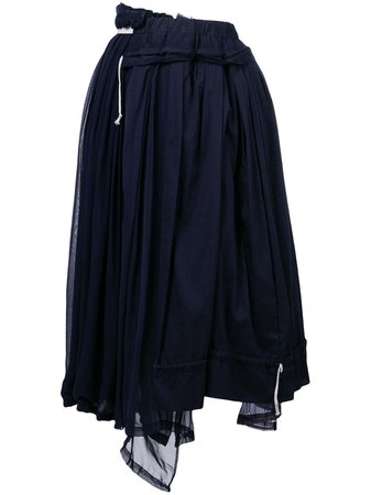 Comme Des Garçons Pre-Owned layered gathered midi skirt $2,315 - Buy Online - Mobile Friendly, Fast Delivery, Price
