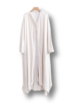 Linen Maxi Coat Casual Cotton Linen Windbreaker Linen Robe Plus Size Clothing Plus Size Dress Loose Fitting Linen Jacket Oversized Etsy