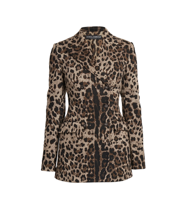 Dolce&Gabbana Leopard Double-Breasted Blazer