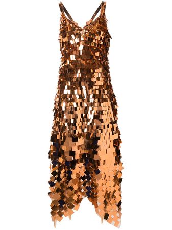 Jonathan Simkhai Embroidered-Sequin Midi Dress