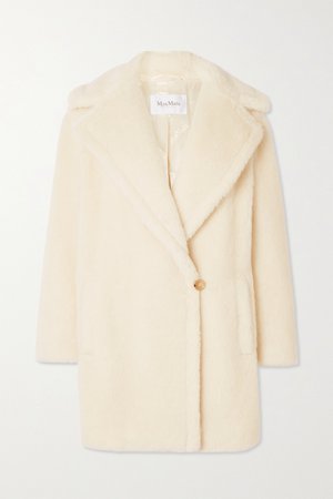 Ivory Teddy Bear Icon Short alpaca, wool and silk-blend coat | Max Mara | NET-A-PORTER