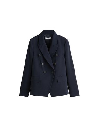 MANGO Double-breasted structured blazer