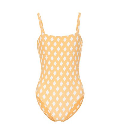 Triangle Check swimsuit
